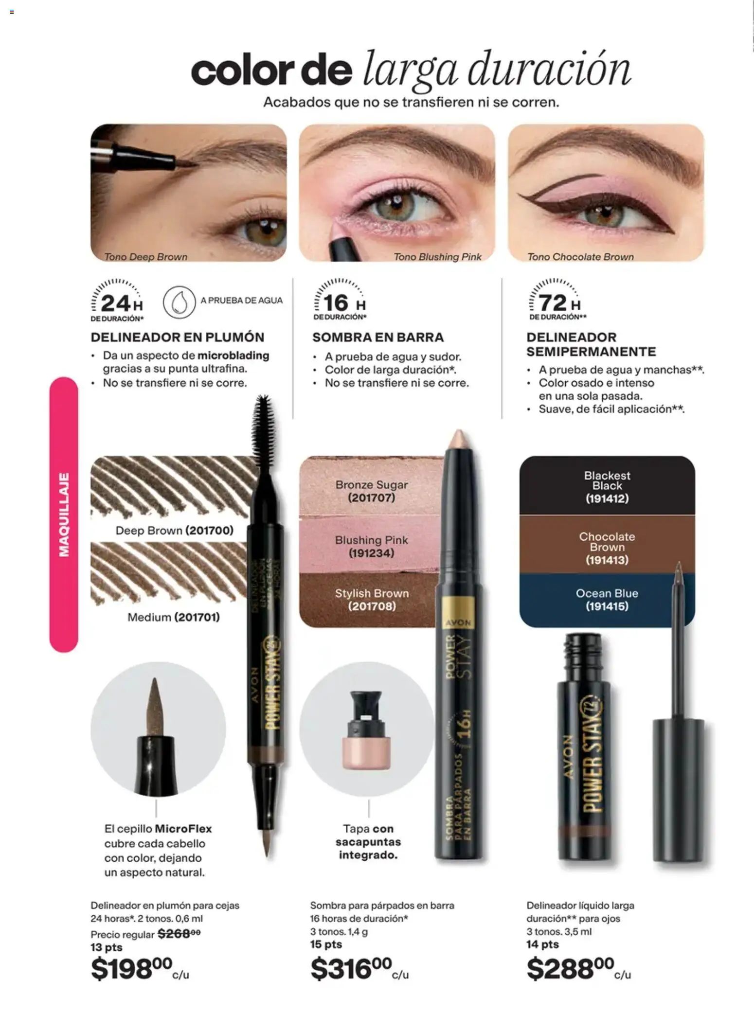 Nuevas ofertas de AVON válidas en toda la República Mexicana desde el 02/10/2026. ¡Encuentra las mejores ofertas en AVON campaña 15 2026! | Página: 20 | Productos: Sacapuntas, Cepillo, Agua, Barra