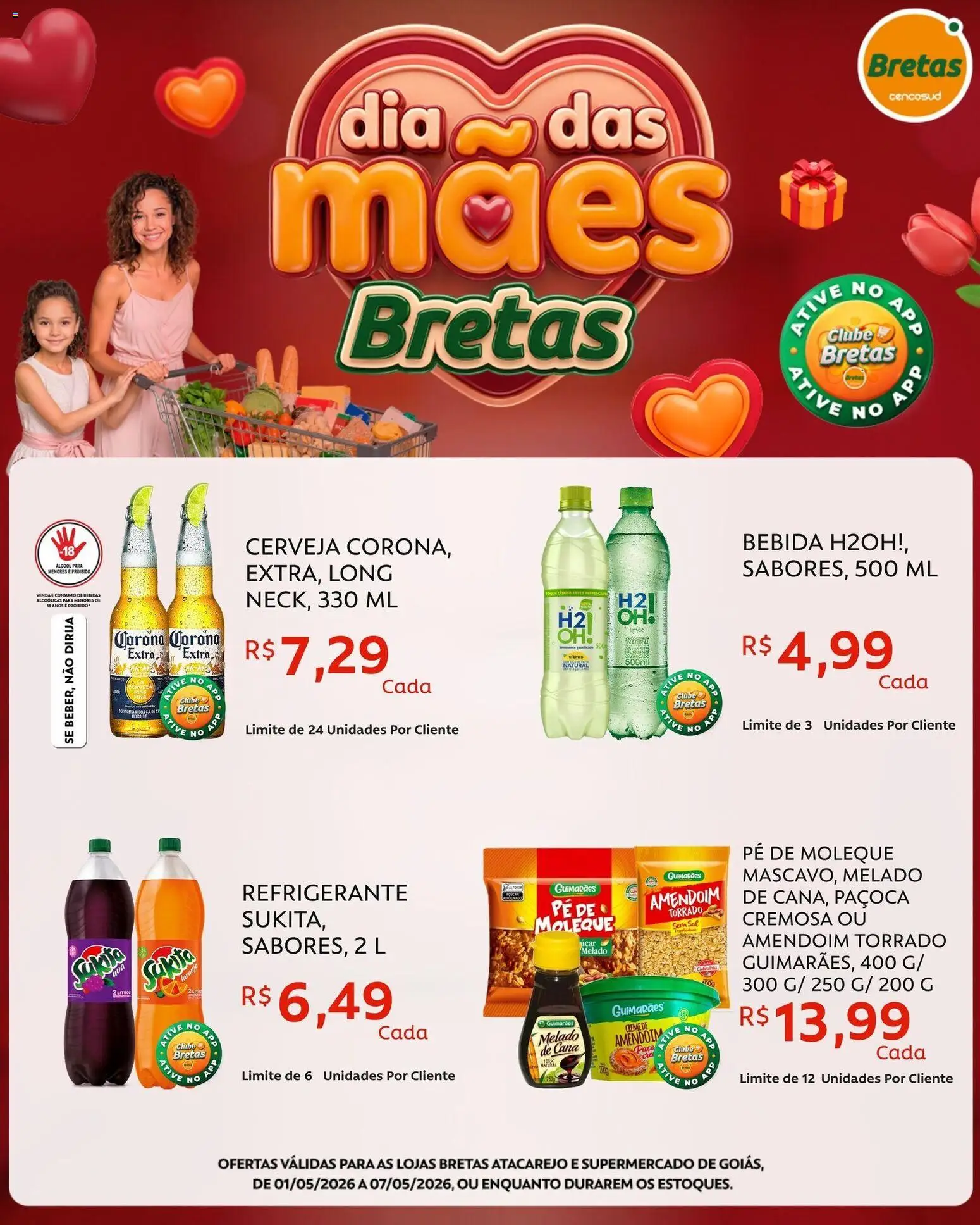 Bretas Folheto - válido de 01.05.2026 | Página: 5 | Produtos: Cerveja, Creme, Bebida, Paçoca
