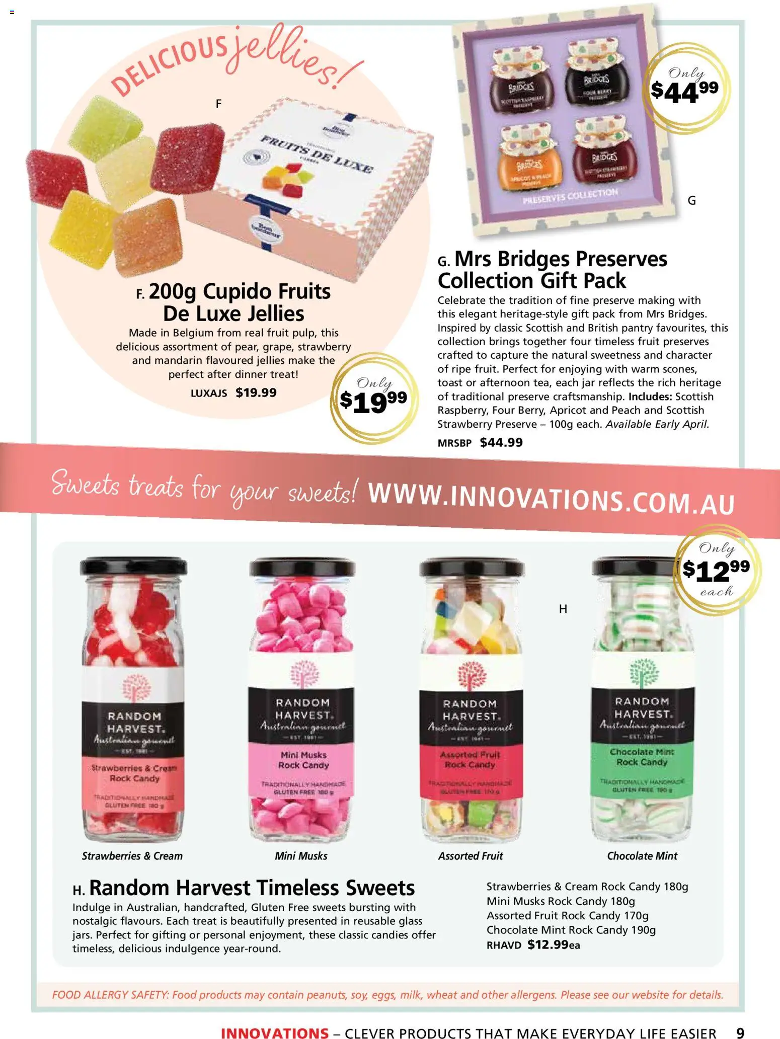 Innovations catalogue - valid from 26.03.2026 | Page: 9 | Products: Chocolate, Cream, Peach, Allergy
