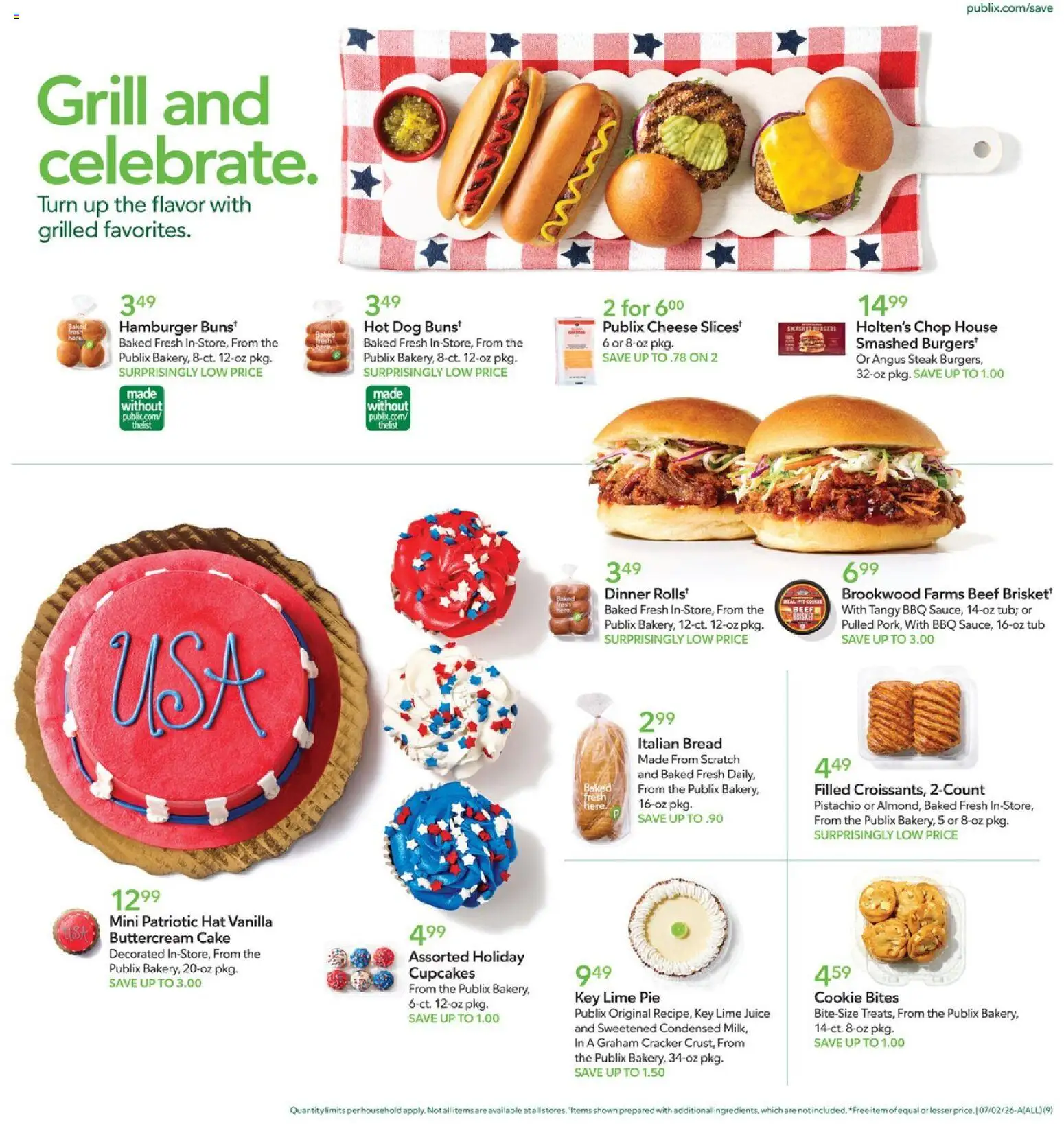 Publix Weekly Ad - valid from 07/01/2026 | Page: 9 | Products: Cheese, Juice, Hat, Lime
