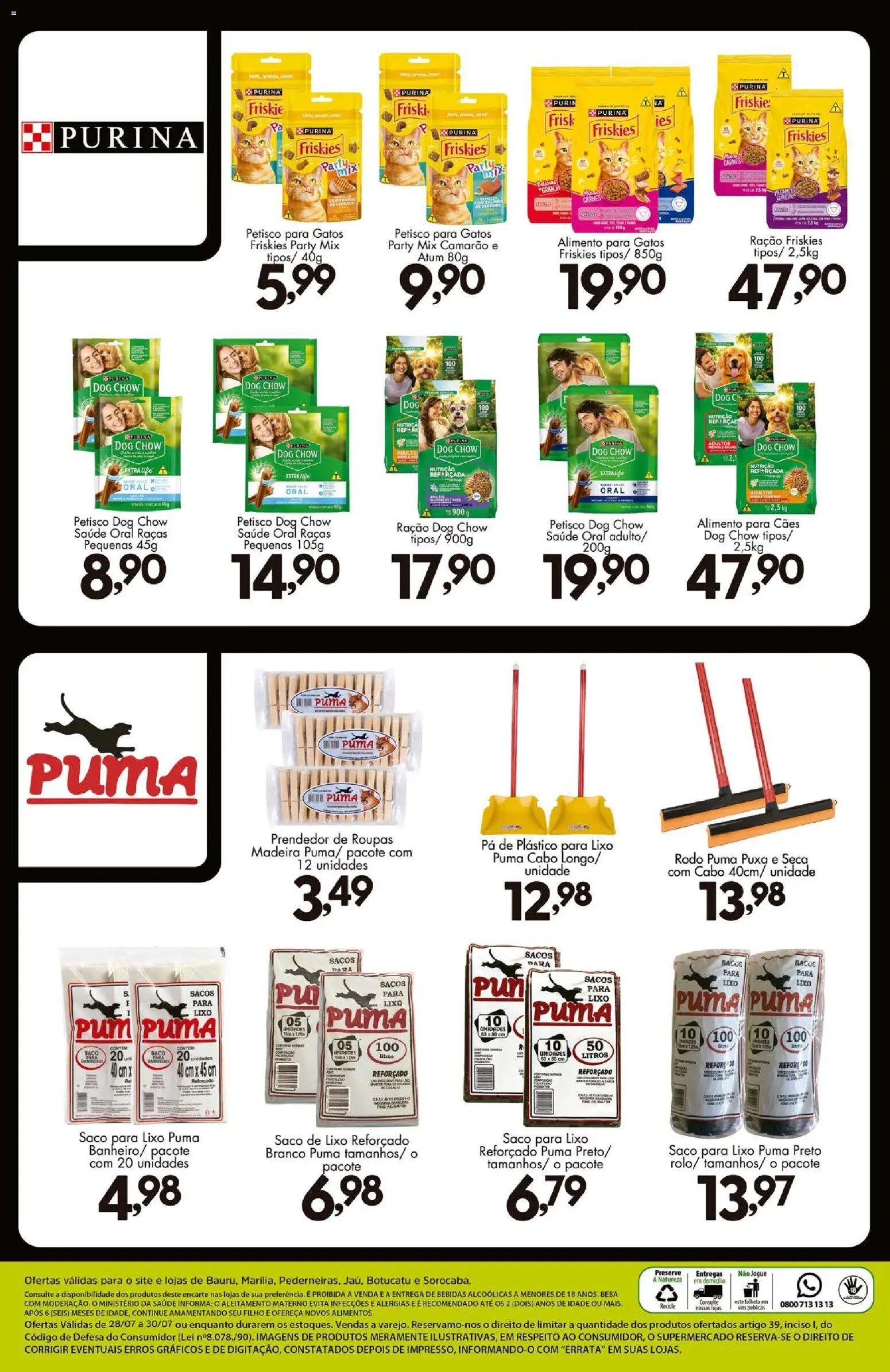 Confiança Folheto - válido de 28/07/2026 | Página: 9 | Produtos: Saco para lixo, Atum, Pá, Cabo