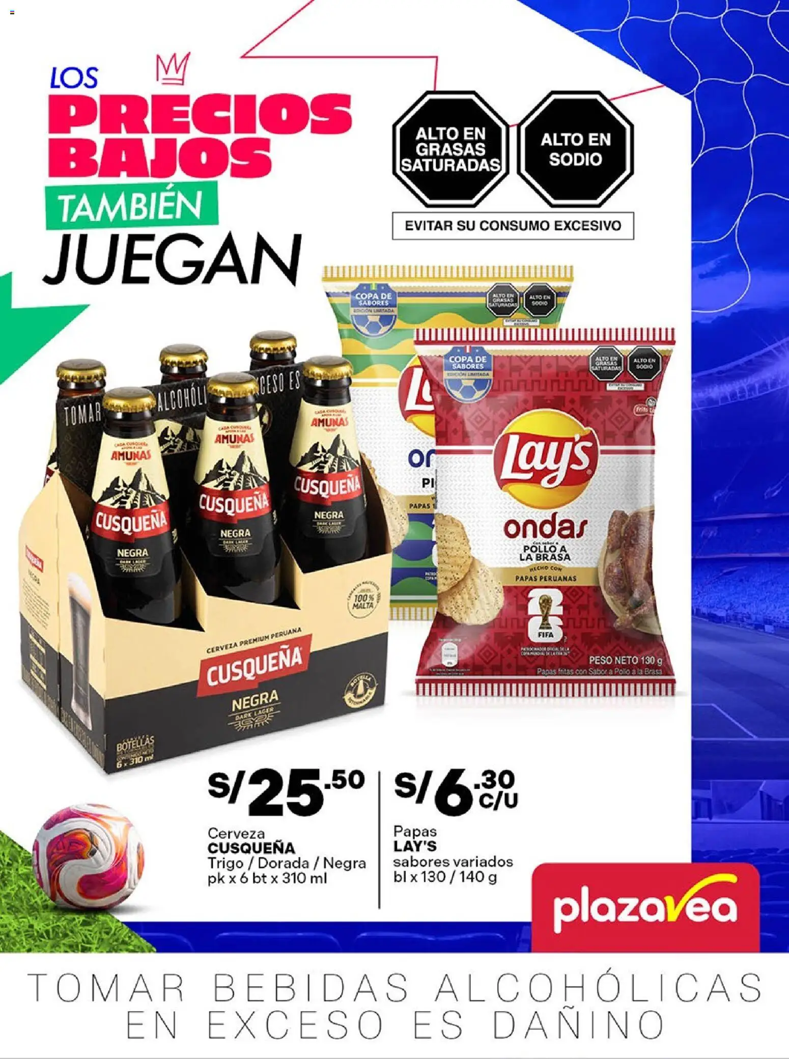 Catálogo Plaza Vea válido desde 15.05.2026 | Página: 1 | Productos: Cerveza, Papas fritas, Papas, Peso
