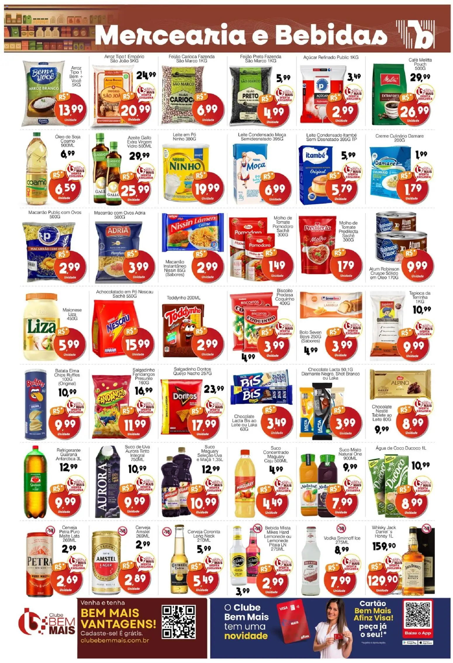 Supermercado Bem Barato Folheto - válido de 21.04.2026 | Página: 2 | Produtos: Suco, Biscoitos, Bebida, Atum