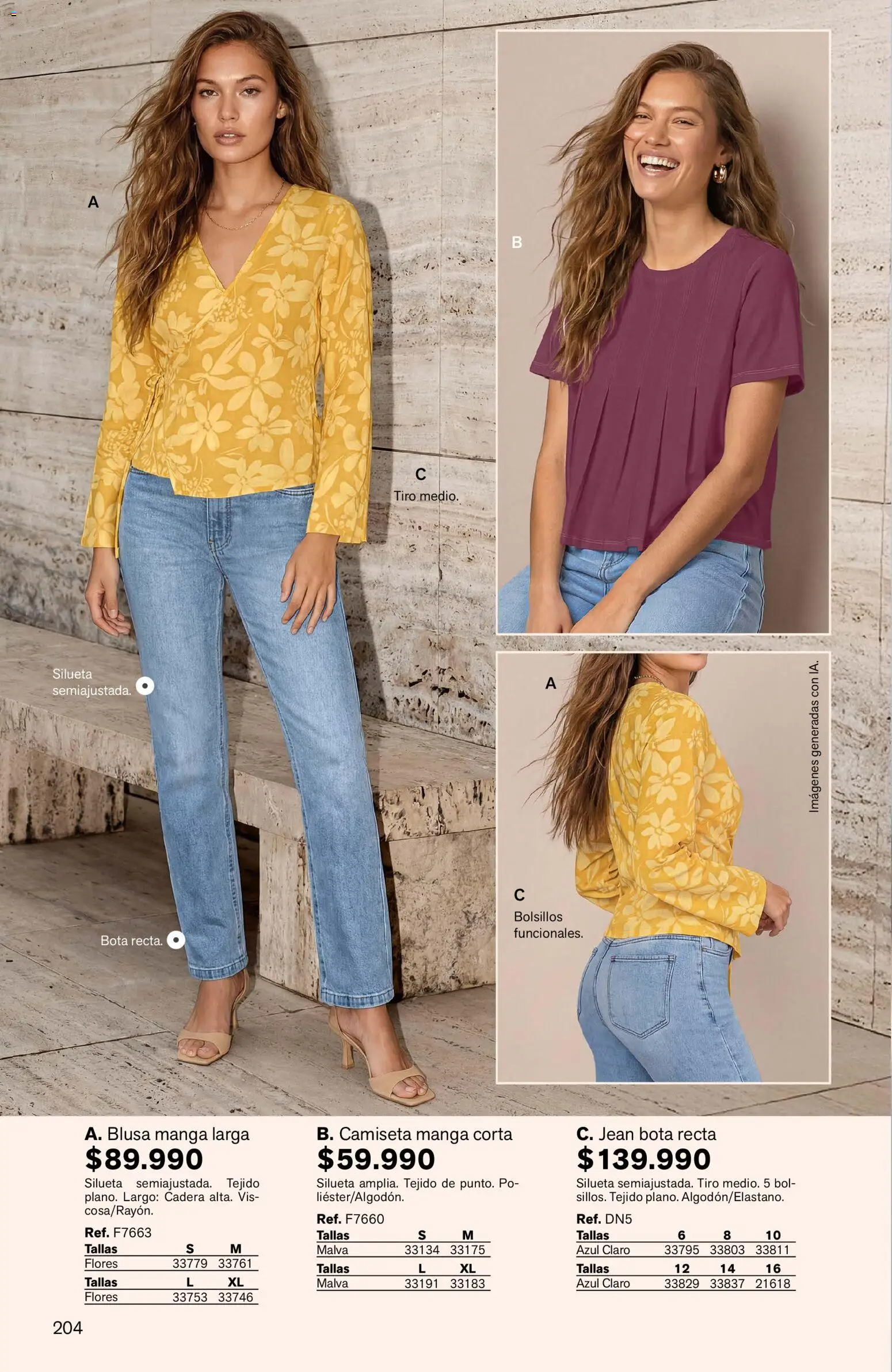 Leonisa revista - valida desde el 04.06.2026 | Página: 204 | Productos: Jean, Camiseta, Blusa