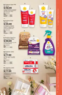 Vista previa de folleto Leonisa - Aliados Celebra A Mamá de la Leonisa válido desde 27.04.2026 | Página: 21 | Productos: Protector solar