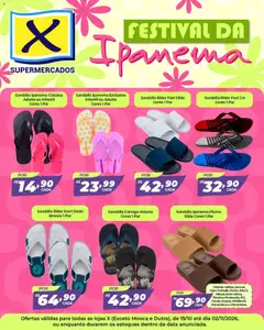 X Supermercados ofertas Ipanema - Pré-Visualização do folheto da loja X Supermercados, válido de 19/10/2026