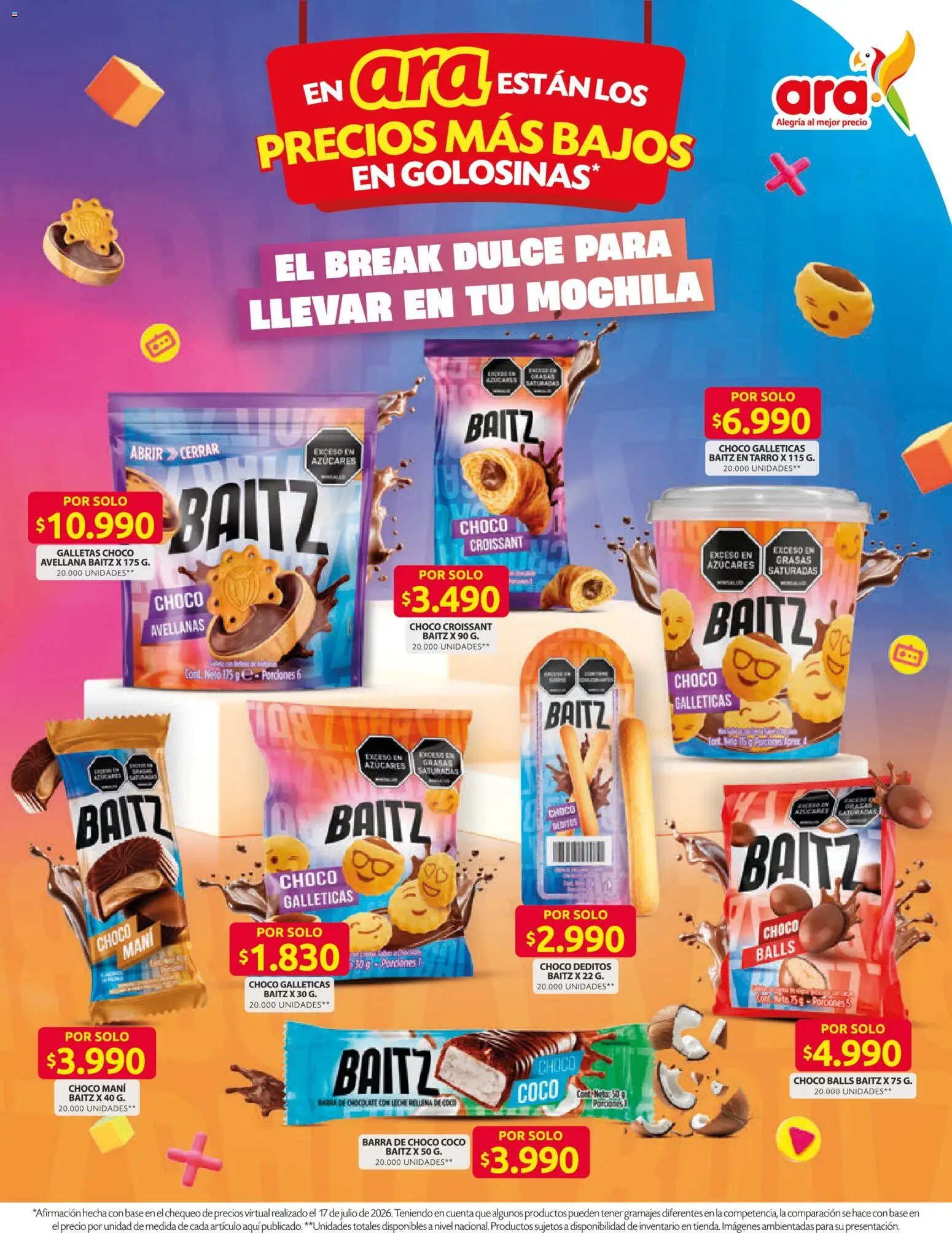 Ara revista - valida desde el 30/07/2026 | Página: 5 | Productos: Mochila, Mani, Acolchado, Servilletas