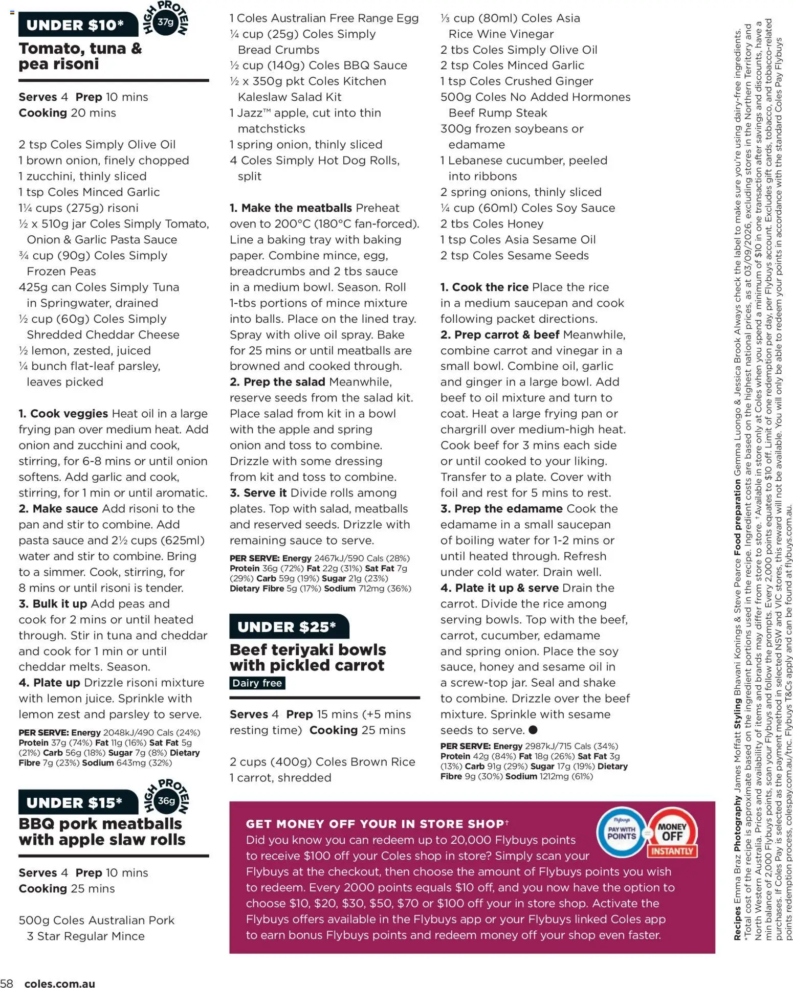 Coles catalogue - valid from 01/09/2026 | Page: 58 | Products: Ginger, Soy sauce, Pea, Onion