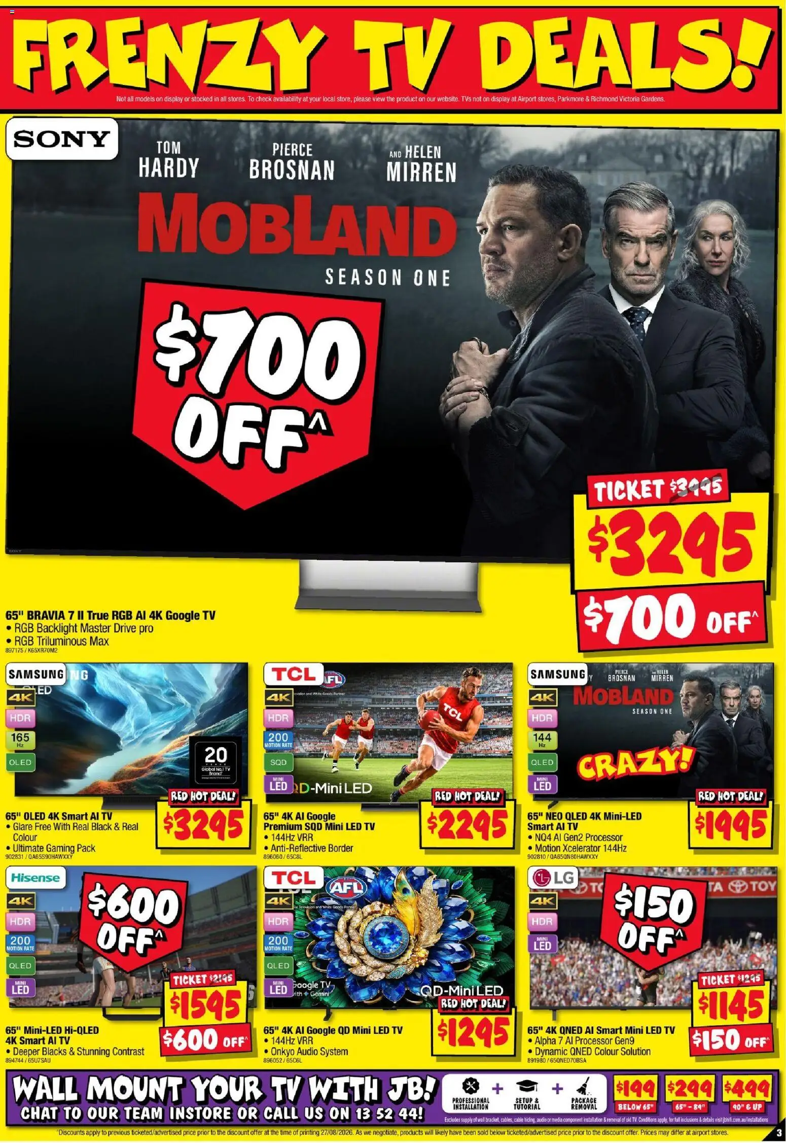 JB Hi-Fi catalogue - valid from 10/09/2026 | Page: 3 | Products: Tv, Audio, Cable