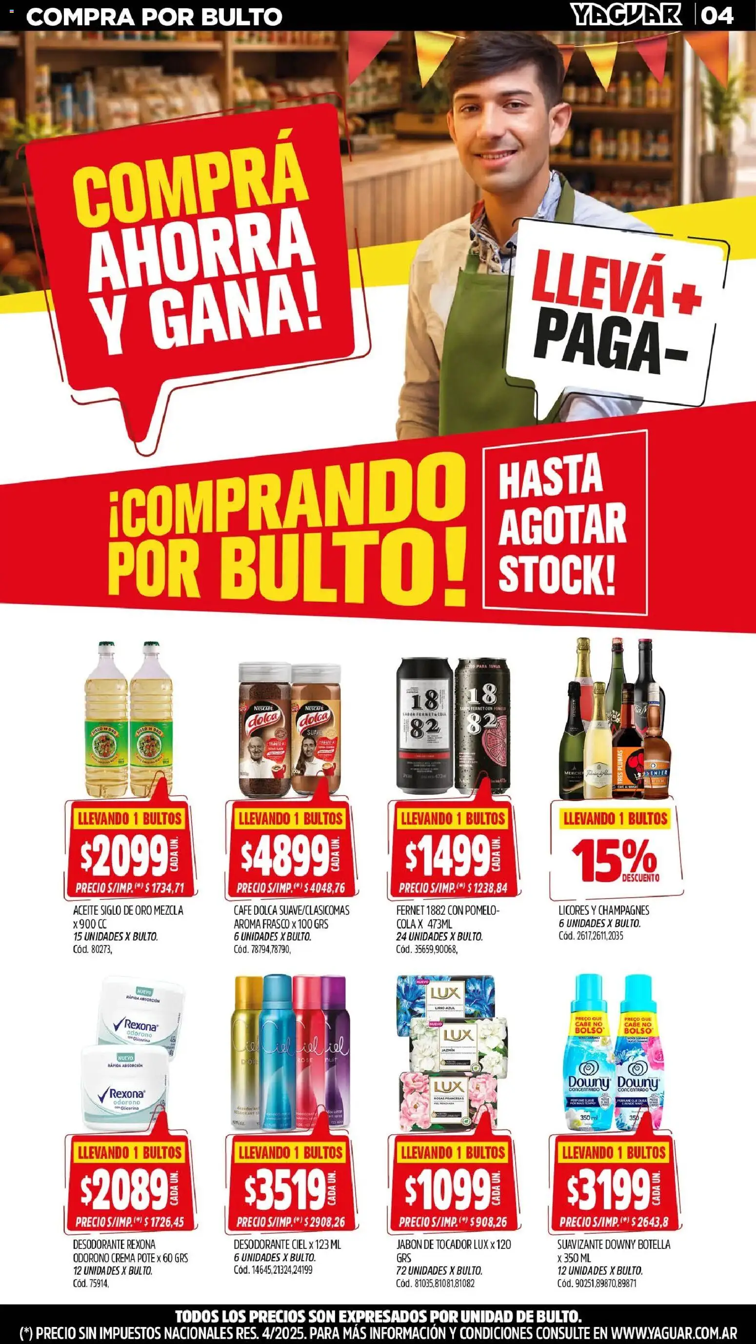 Yaguar - Oferta Semanal Parque Chacabuco │ válido desde el 31/08/2026 | Página: 4 | Productos: Jabón, Huevo, Pomelo, Crema
