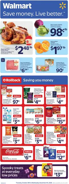 Preview of Walmart weekly flyer from shop Walmart valid from Oct 29, 2026