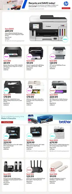Preview of Staples weekly flyer / circulaire from shop Staples valid from 24.04.2026 | Page: 10