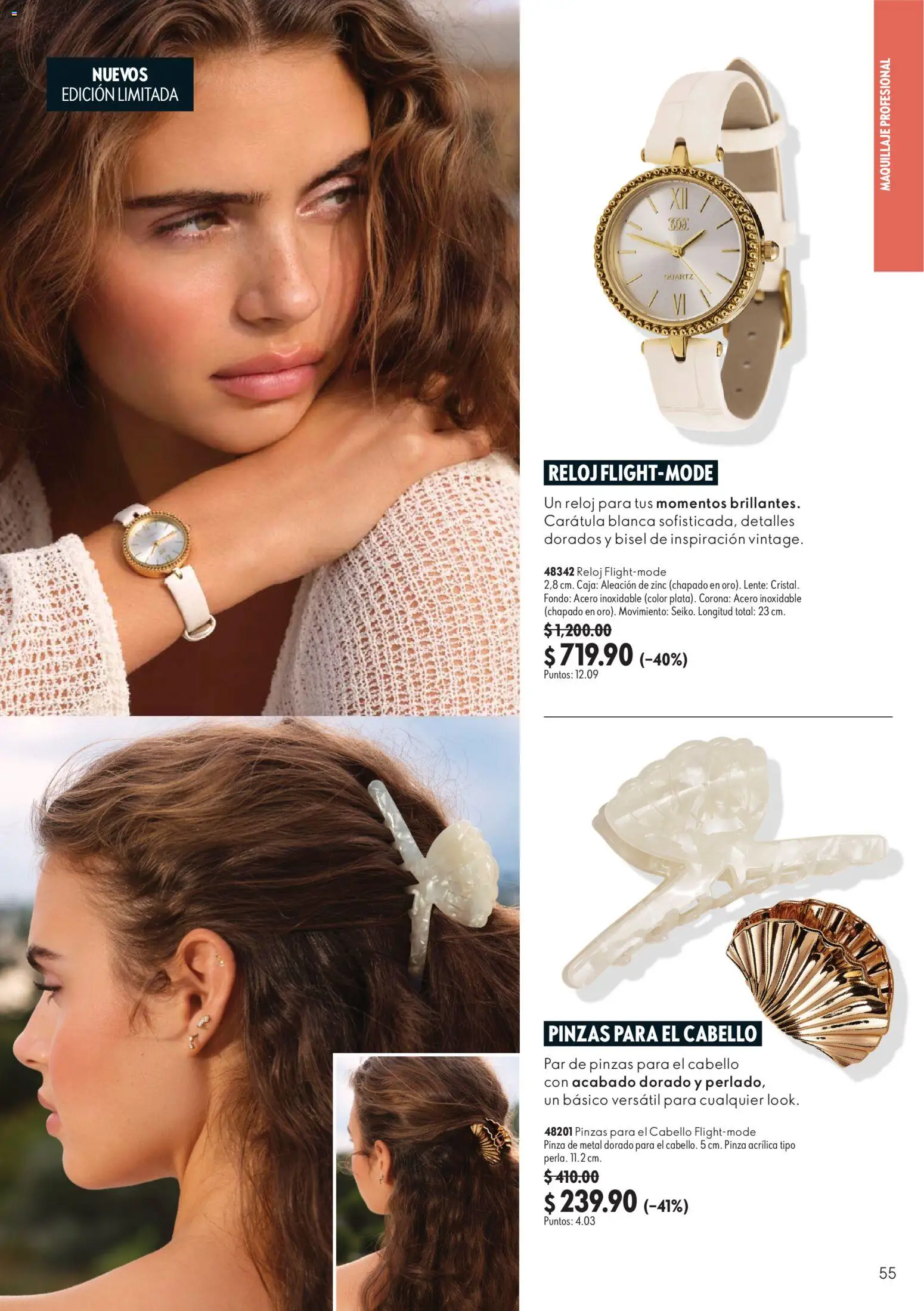 Nuevas ofertas de Oriflame válidas en toda la República Mexicana desde el 22/08/2026. ¡Encuentra las mejores ofertas en Oriflame campaña 12 2026! | Página: 55 | Productos: Caja, Maquillaje, Reloj, Pinza