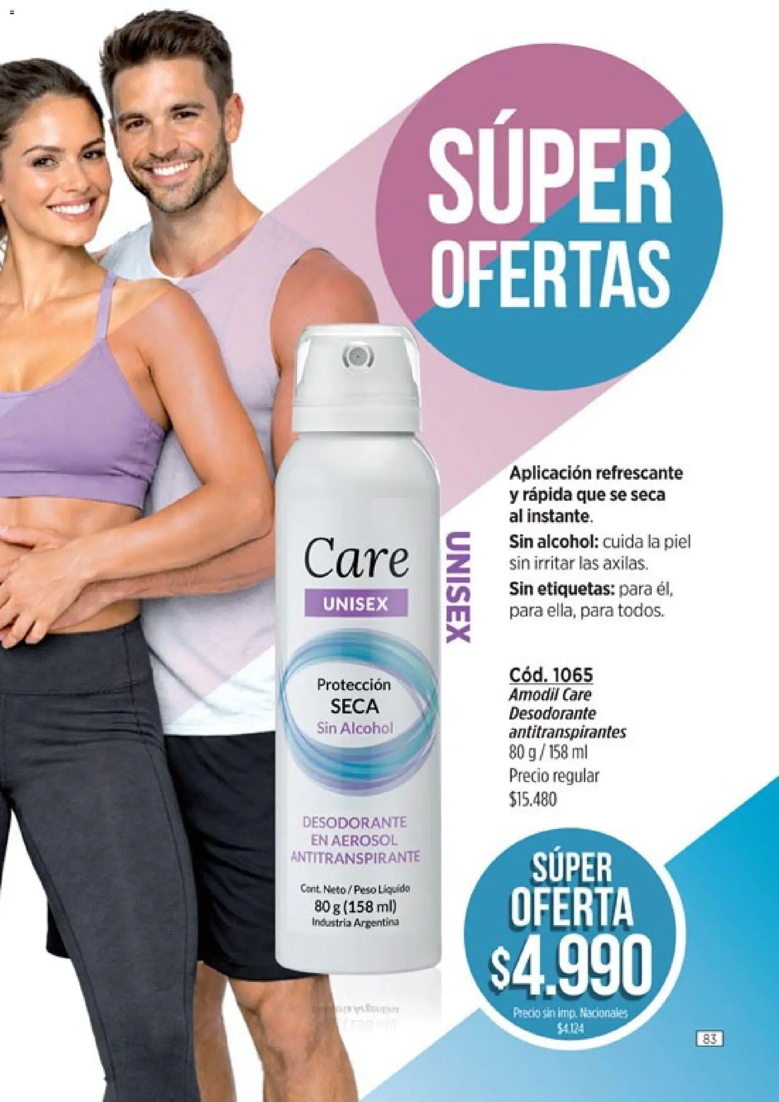Catálogo Amodil Campaña 14 │ válido desde el 07/08/2026 | Página: 83 | Productos: Peso, Desodorante, Antitranspirante, Alcohol