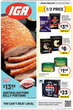 Preview of IGA catalogue QLD - valid from 21/10/2026