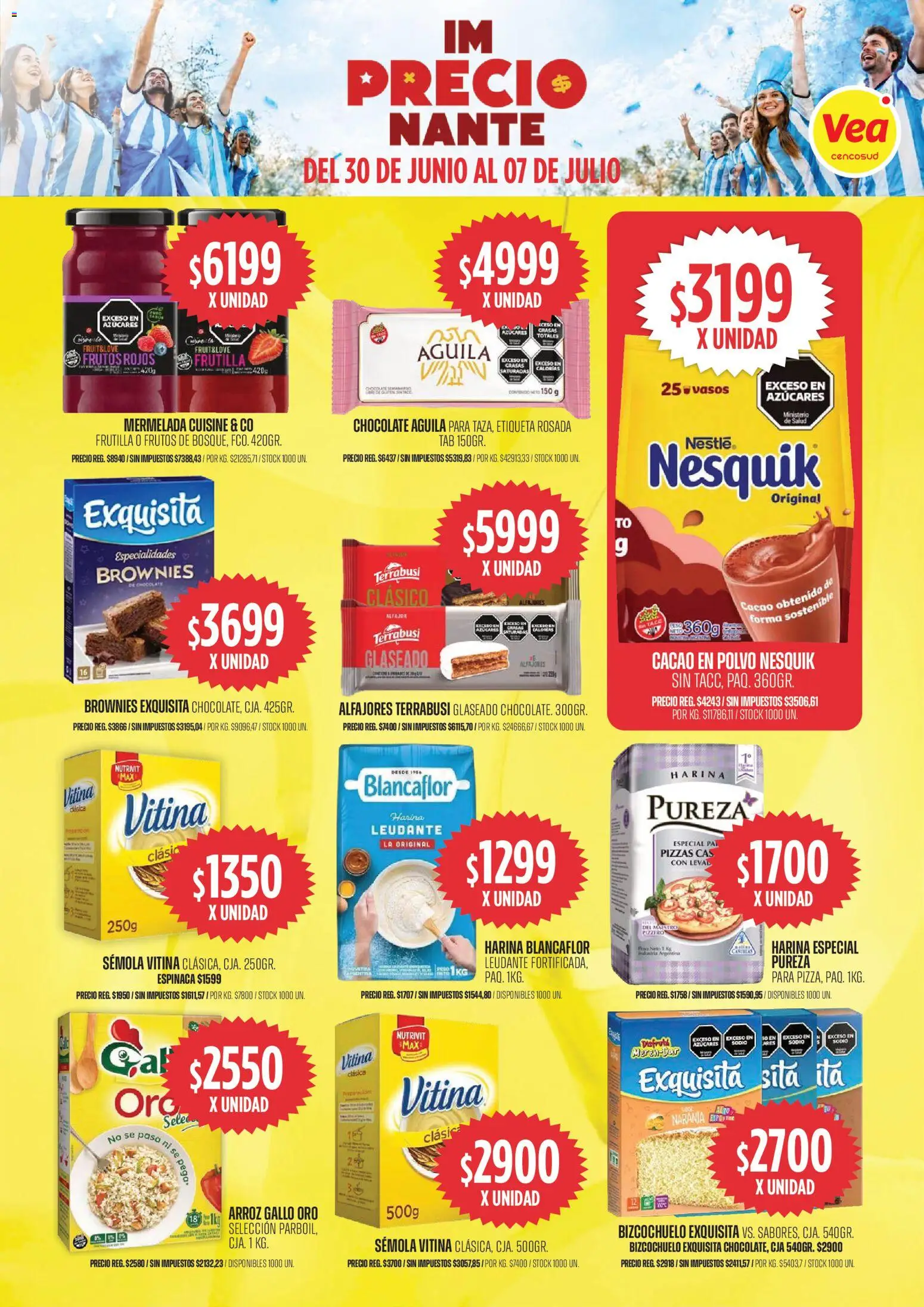 Vea -  Cuyo y Patagonia │ válido desde el 30/06/2026 | Página: 5 | Productos: Peso, Harina, Arroz, Vasos