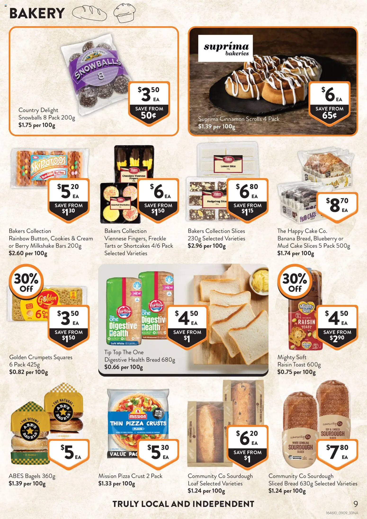 Foodworks catalogue - valid from 09/09/2026 | Page: 9 | Products: Sesame, Lemon, Cake, Cookies