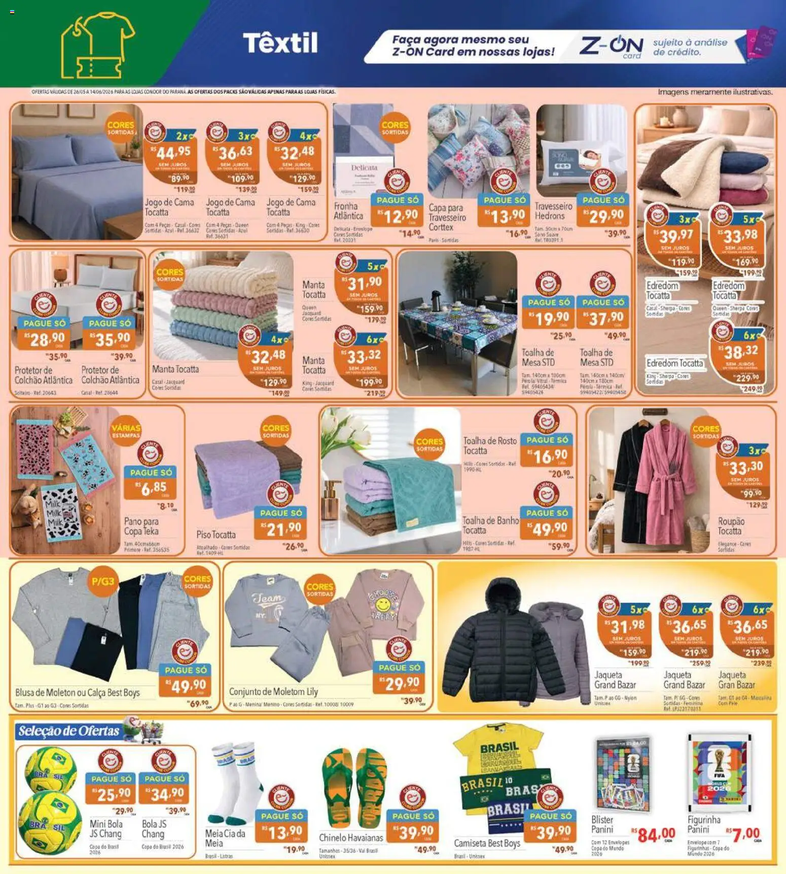 Supermercados Condor Folheto - válido de 26.05.2026 | Página: 27 | Produtos: Travesseiro, Faca, Blusa, Roupão