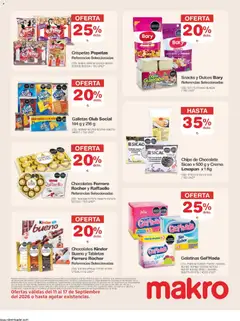Makro catálogo -  Vista previa de la revista de la tienda Makro valido desde el 11/09/2026 | Página: 10 | Productos: Galletas, Arándanos, Guayaba, Chocolate