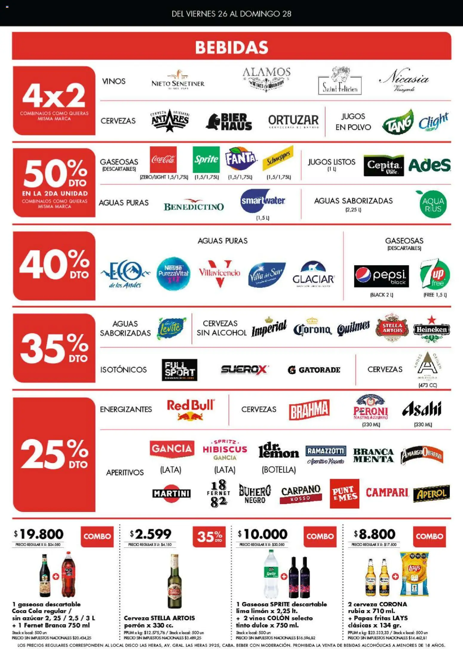 Disco - SUPEROFERTAS │ válido desde el 26/06/2026 | Página: 5 | Productos: Polvo, Fernet, Limón, Cerveza