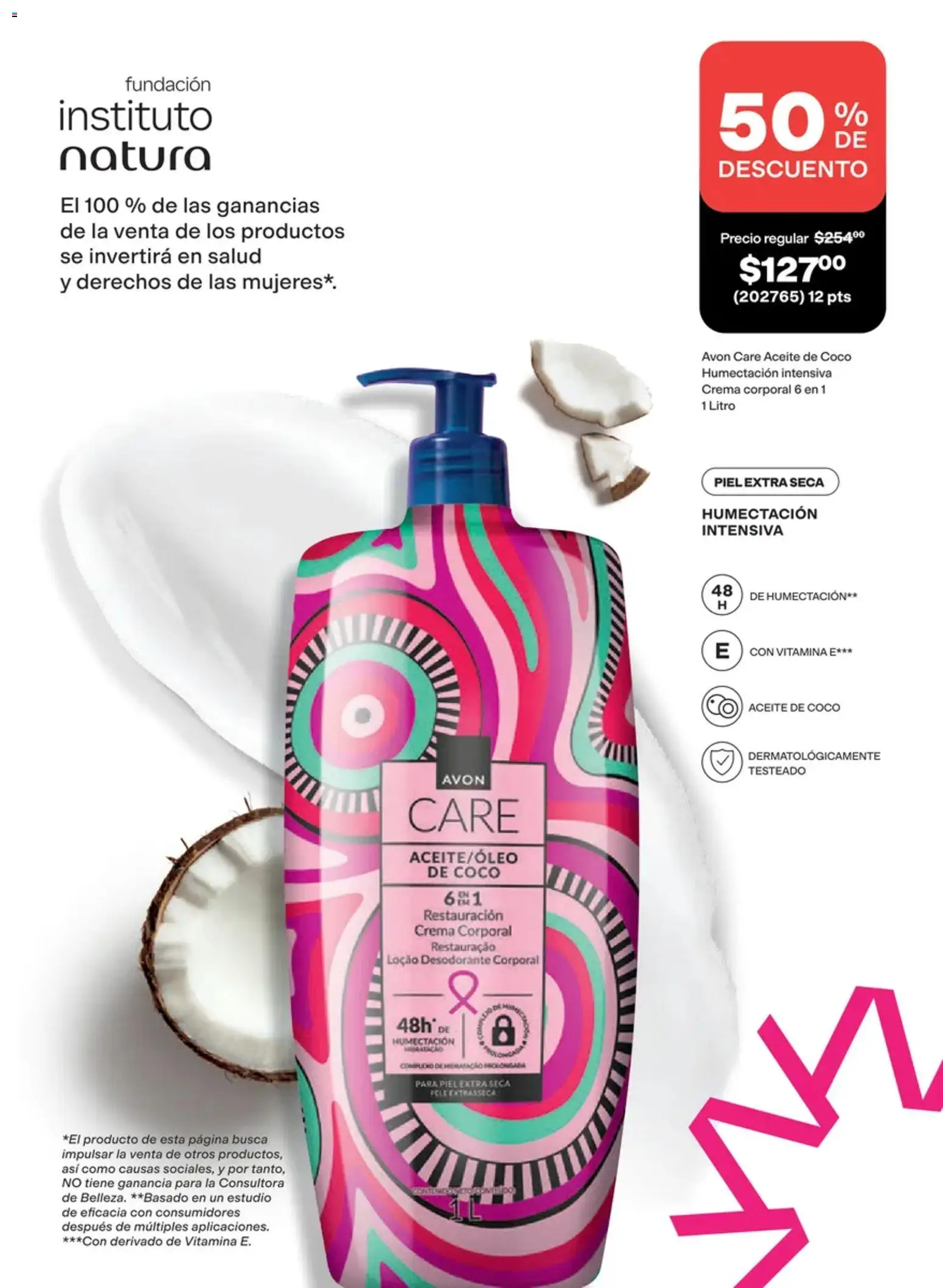 Nuevas ofertas de AVON válidas en toda la República Mexicana desde el 02/10/2026. ¡Encuentra las mejores ofertas en AVON campaña 15 2026! | Página: 125 | Productos: Aceite de coco, Crema, Aceite, Crema corporal