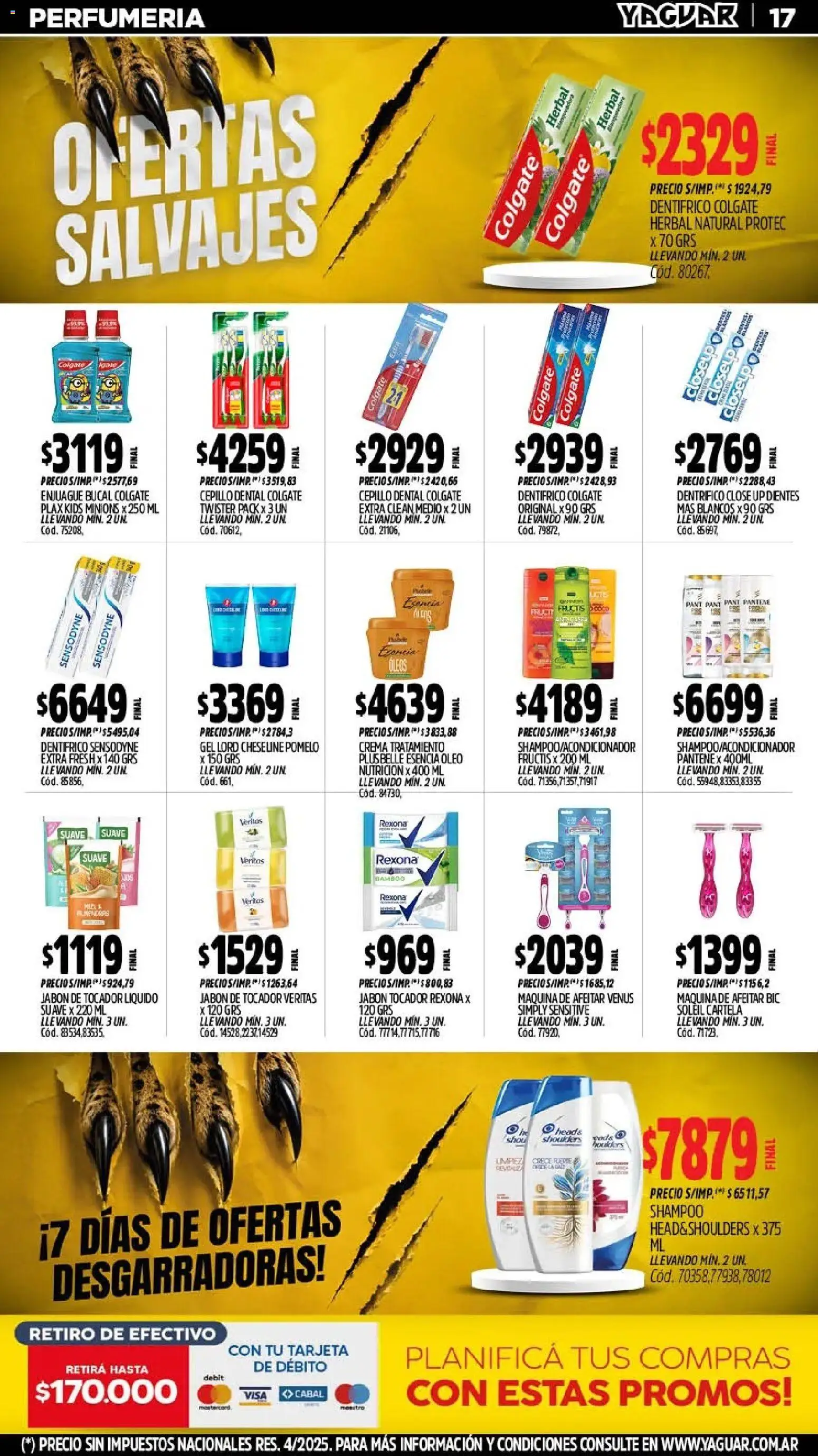 Yaguar - Oferta Semanal Chaco │ válido desde el 10/08/2026 | Página: 18 | Productos: Maquina de afeitar, Jabón, Enjuague bucal, Pomelo