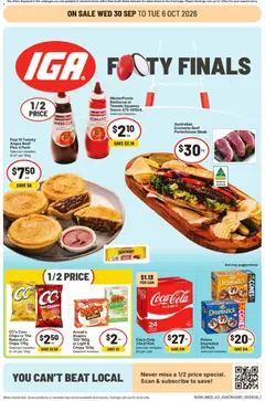 Preview of IGA catalogue Ainslie - valid from 30/09/2026