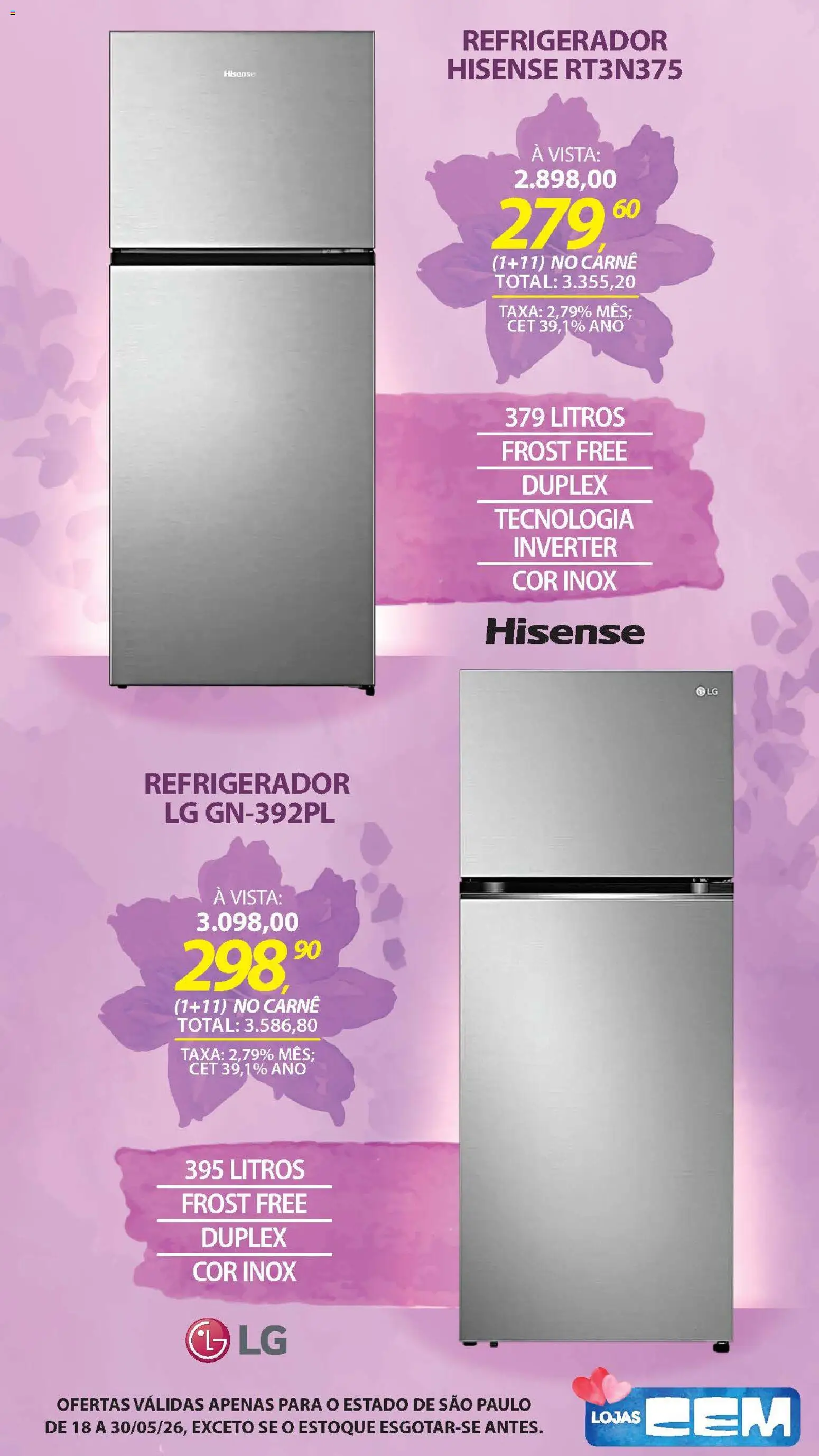 Lojas Cem - Ofertas atuais de 18/05/2026 ? Não perca as melhores promoções! | Brasil