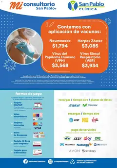 Vista previa de Farmacia San Pablo catálogo, nuevo folleto de la tienda, válido en México a partir del 23/08/2026 | Página: 16 | Productos: Banco, Despensa, Teléfono