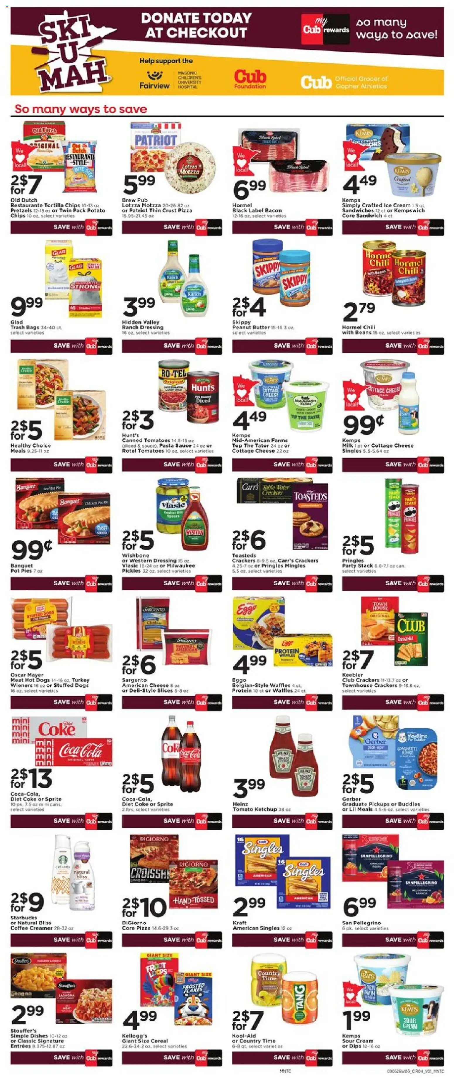Cub Foods Weekly Ad - valid from 09/06/2026 | Page: 8 | Products: Dishes, Crackers, Cheese, Tortilla chips
