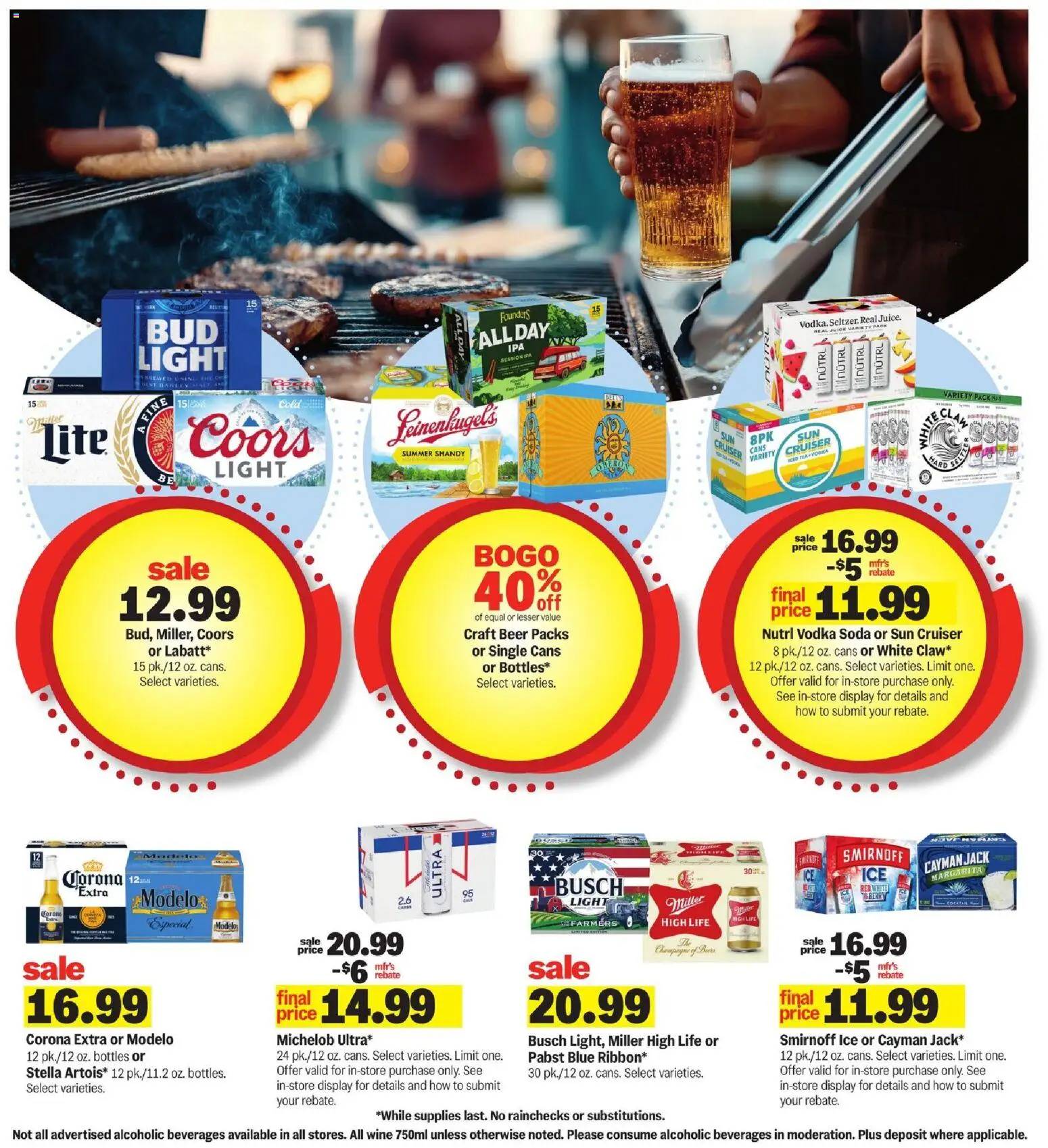Meijer Weekly Ad - valid from 08/19/2026 | Page: 19 | Products: Champagne, Corona Extra, Wine, Vodka