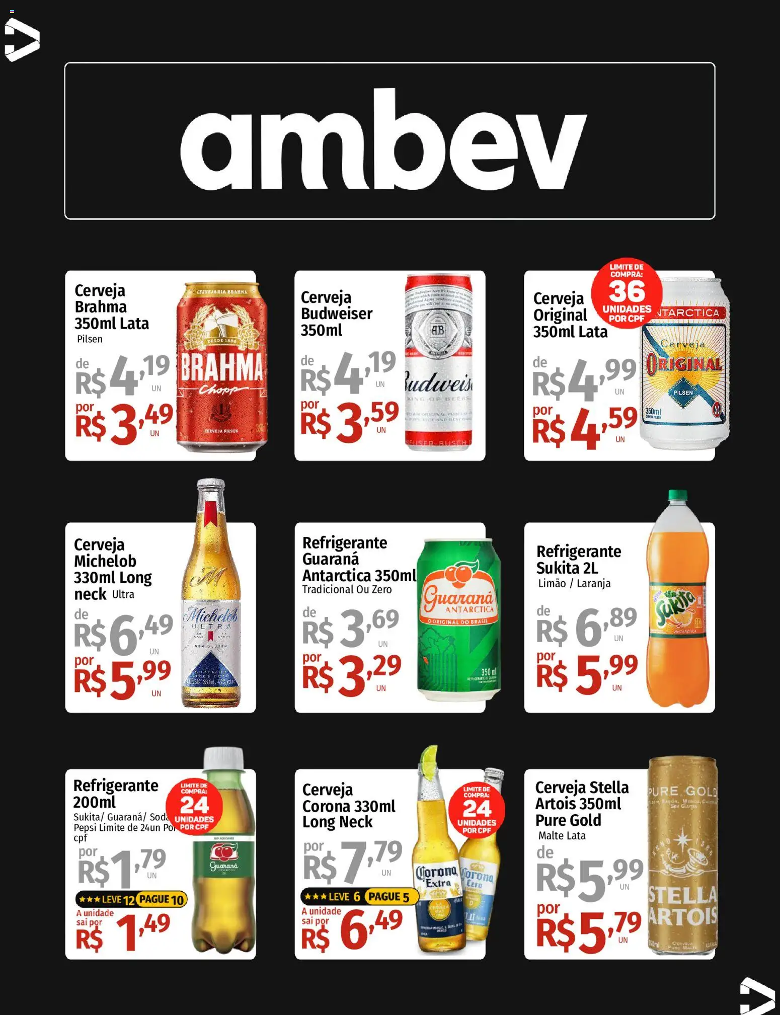 Supermercado Dalben Folheto - válido de 21/09/2026 | Página: 2 | Produtos: Pepsi, Guaraná, Cerveja, Refrigerante