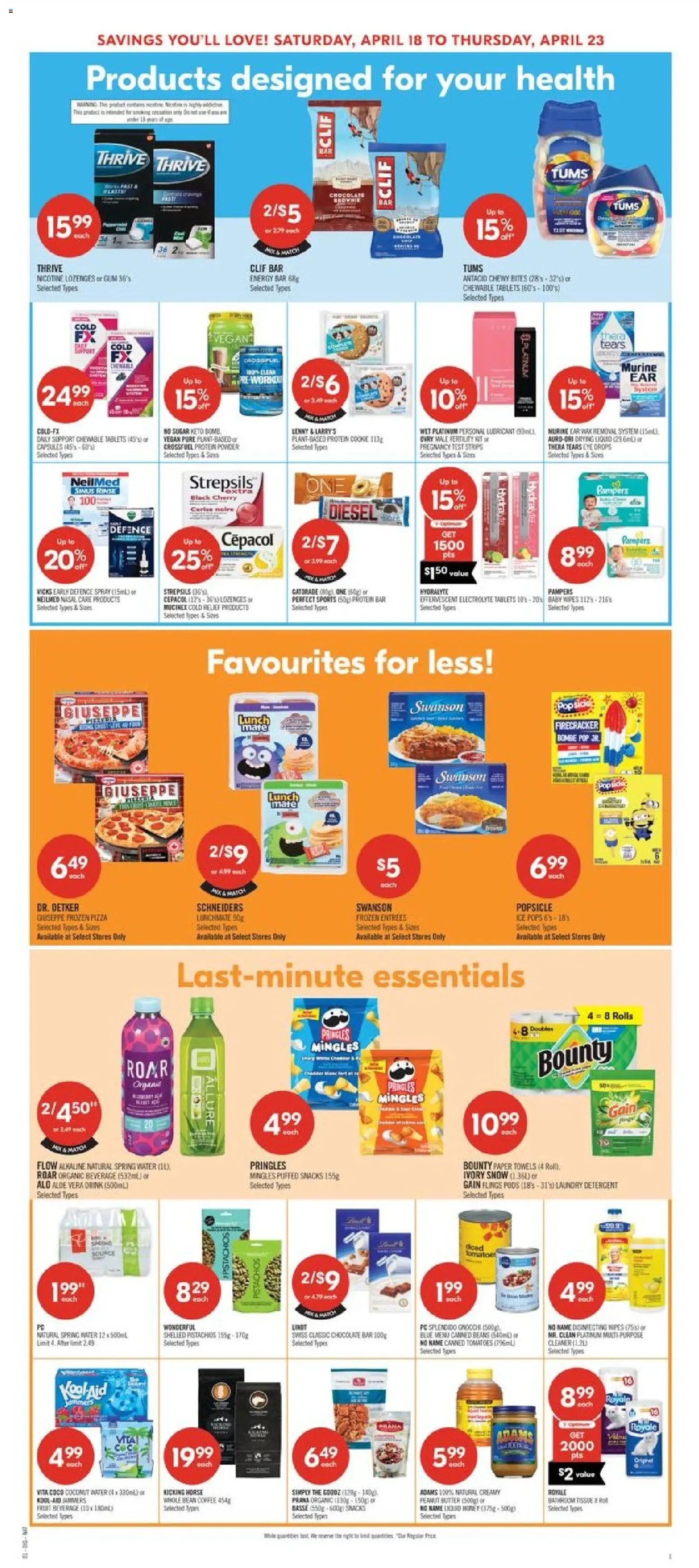 Shoppers flyer valid from 17.04.2026 | Page: 13 | Products: Powder, Detergent, Butter, Coffee