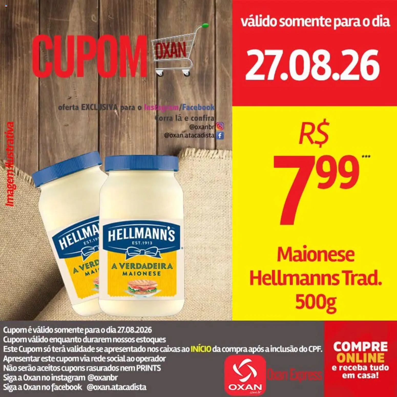 Oxan Atacadista Folheto - válido de 27/08/2026 | Página: 13 | Produtos: Maionese