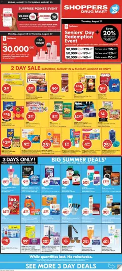 Preview of Shoppers weekly flyer / circulaire from shop Shoppers valid from Aug 22, 2026