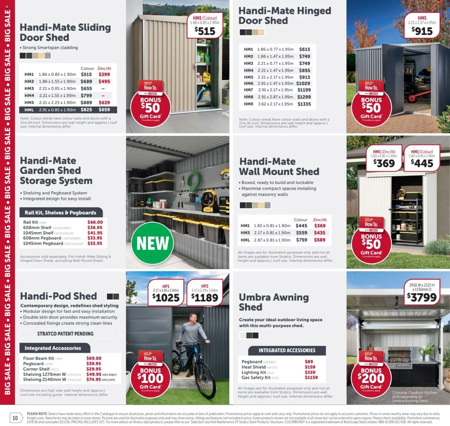 Stratco catalogue - valid from 25/09/2026 | Page: 10 | Products: Door, Accessories, Multipurpose, Lighting