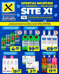 X Supermercados ofertas incríveis  - Pré-Visualização do folheto da loja X Supermercados, válido de 11.05.2026