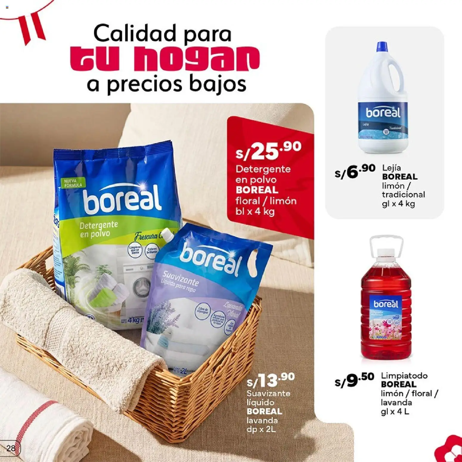 Catálogo Plaza Vea válido desde 16/07/2026 | Página: 28 | Productos: Detergente, Ropa, Polvo