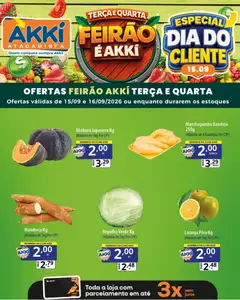 Akki Atacadista ofertas Feirão - Pré-Visualização do folheto da loja Akki Atacadista, válido de 15/09/2026