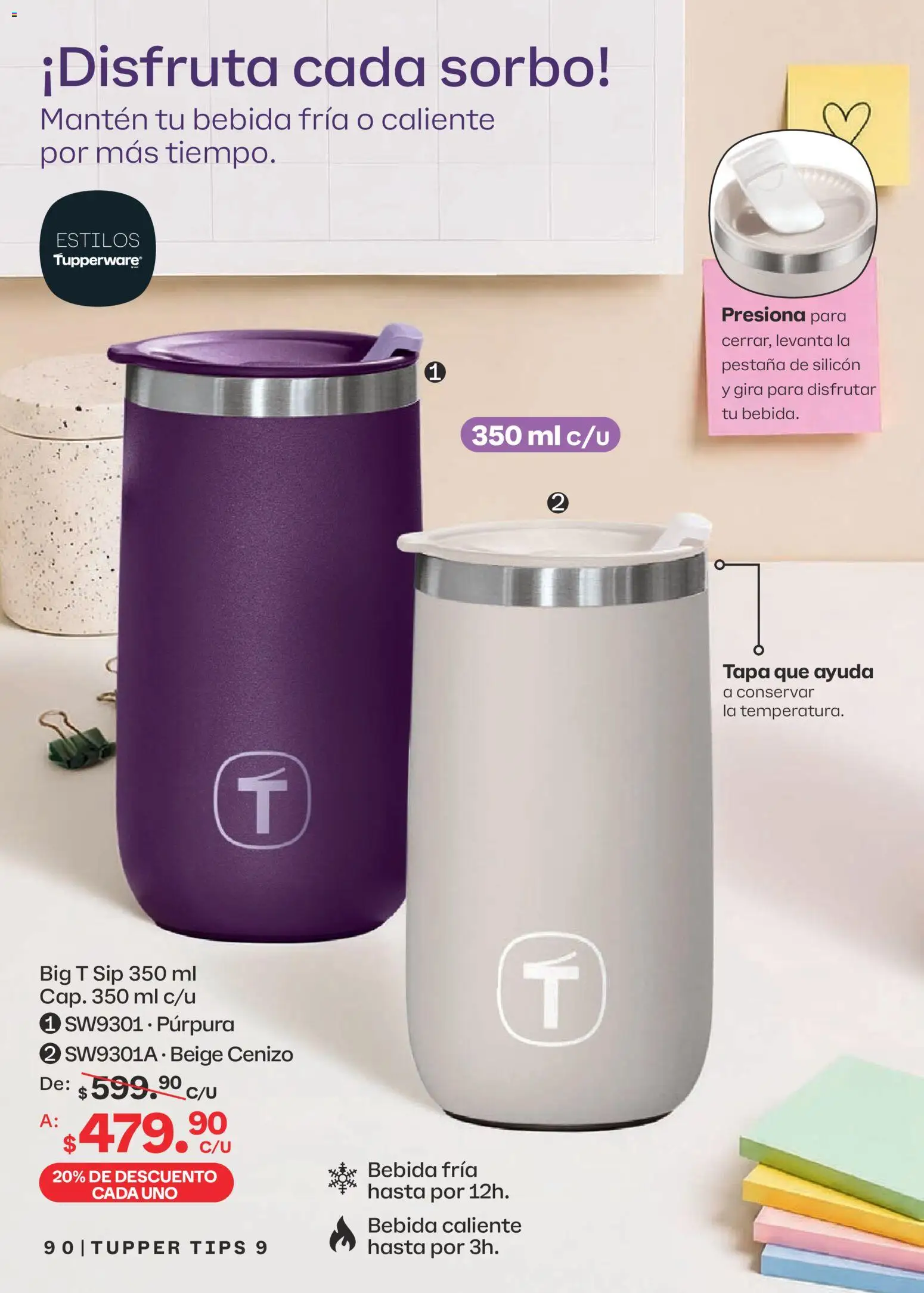 Nuevas ofertas de Tupperware válidas en toda la República Mexicana desde el 10/08/2026. ¡Encuentra las mejores ofertas en Tupperware catálogo! | Página: 90 | Productos: Tupper