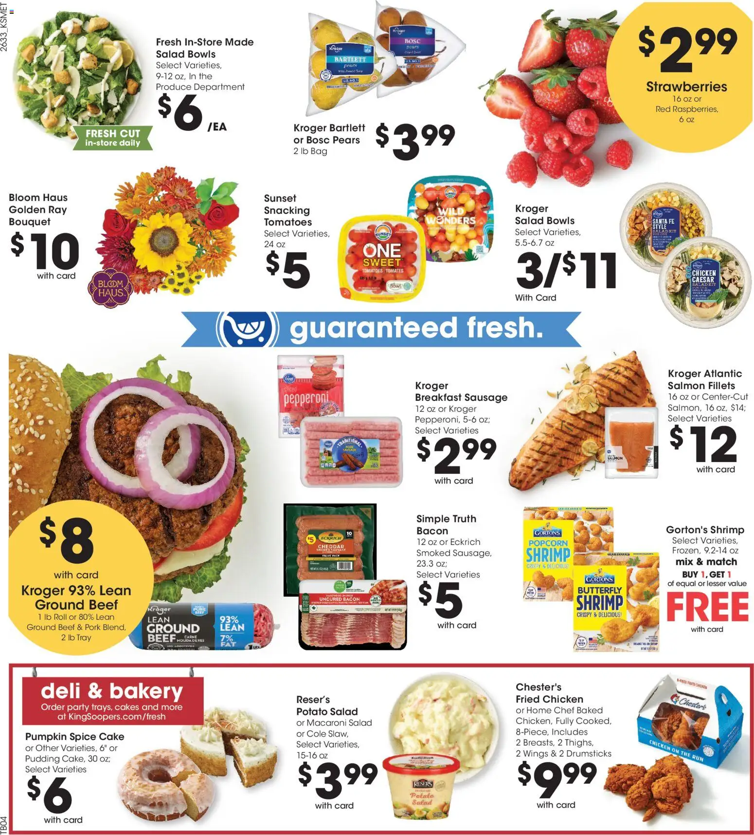 King Soopers Weekly Ad - valid from 09/16/2026 | Page: 4 | Products: Chicken, Salad, Sausage, Drumsticks