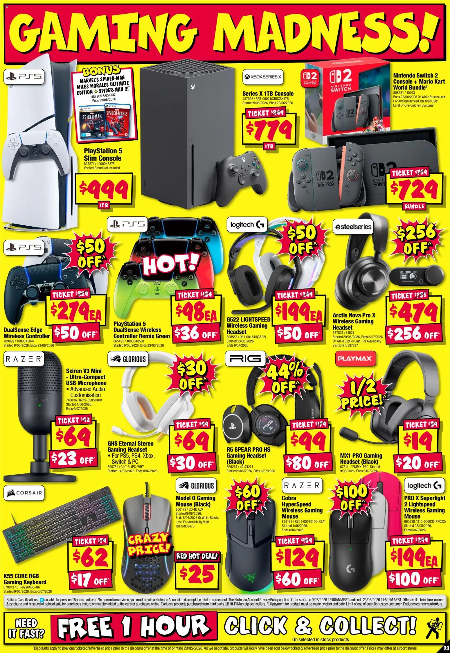 JB Hi-Fi catalogue - valid from 11.06.2026 | Page: 23 | Products: Controller, Pc, Mouse, Playstation