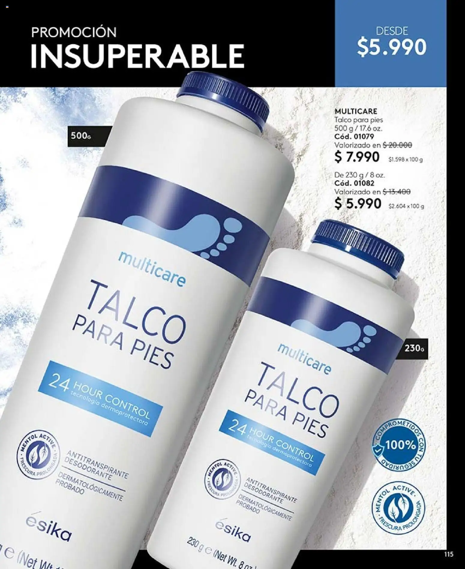 Catálogo Ésika Campaña 12 │ válido desde el 06.07.2026 | Página: 115 | Productos: Desodorante, Antitranspirante