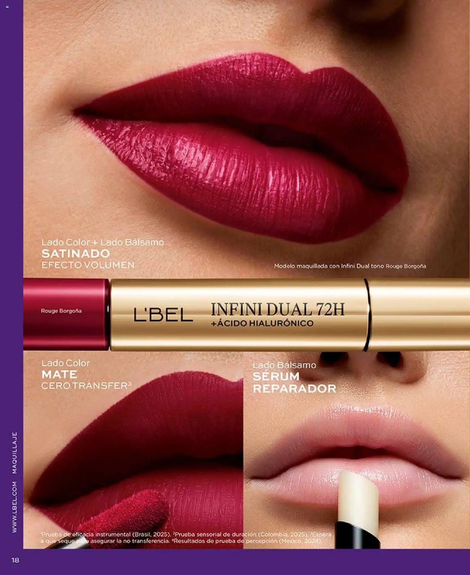 Catálogo L'Bel Campaña 12 │ válido desde el 07.07.2026 | Página: 18 | Productos: Bálsamo, Maquillaje, Mate, Serum