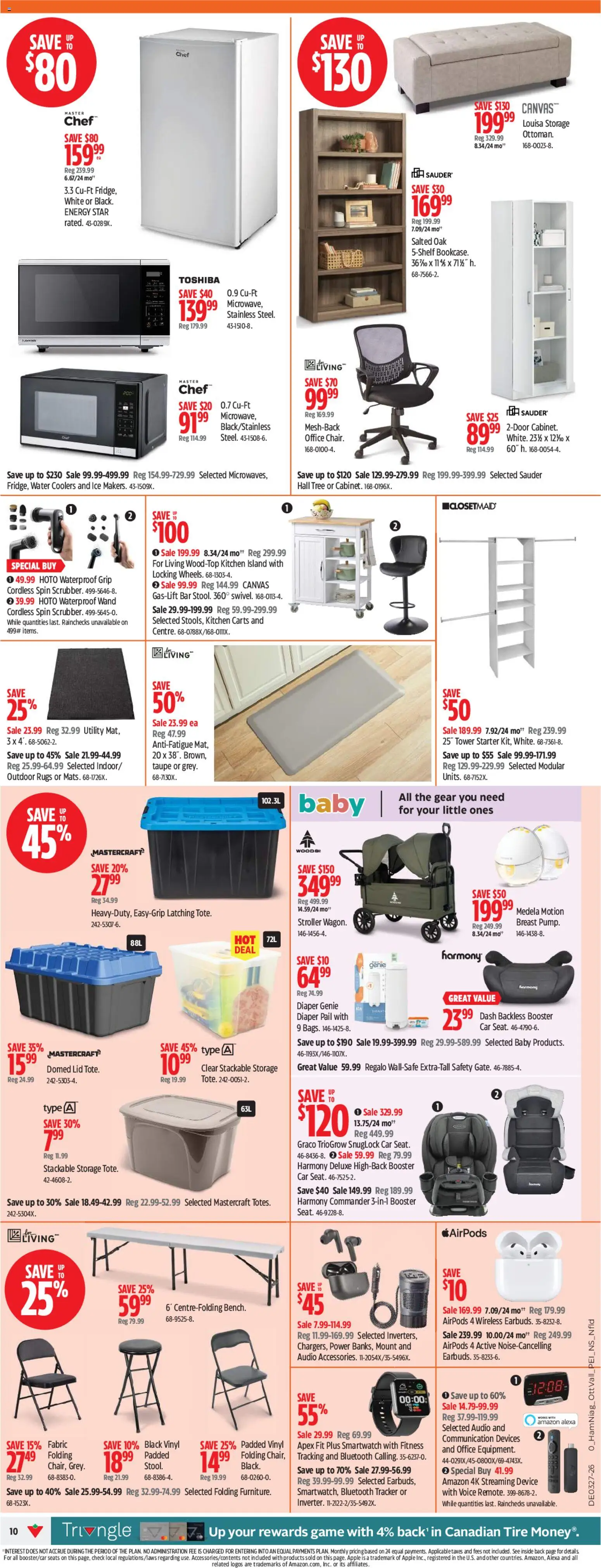Canadian Tire flyer valid from Jul 2, 2026 | Page: 10 | Products: Audio, Game, Smartwatch
