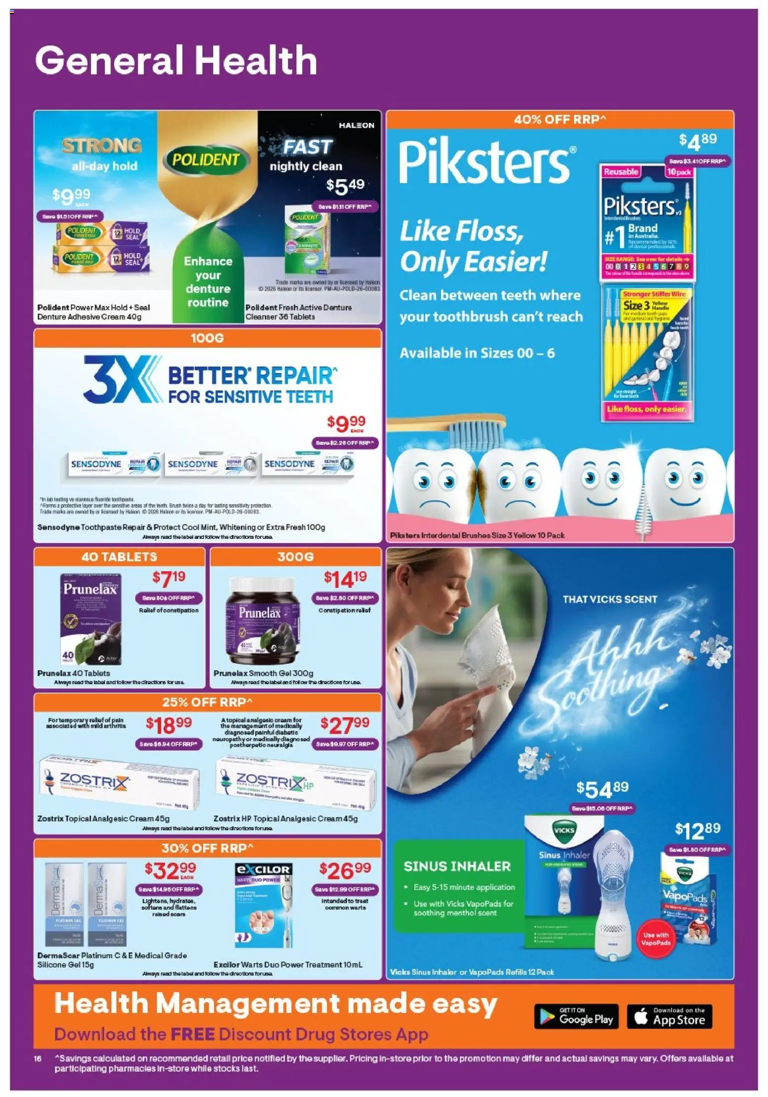 Discount Drug Stores catalogue - valid from 06/08/2026 | Page: 17 | Products: Toothpaste, Sensitive teeth, Sinus, Tablets