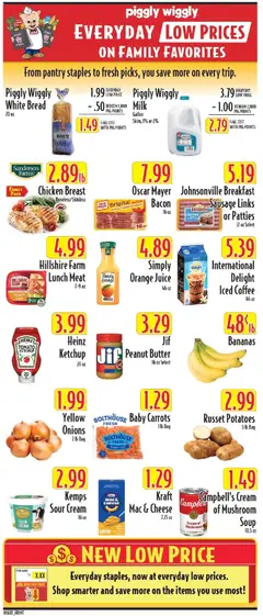 Preview of Piggly Wiggly weekly ads valid from 06/24/2026 | Page: 4 | Products: Bread, Sour cream, Sausage, Bag