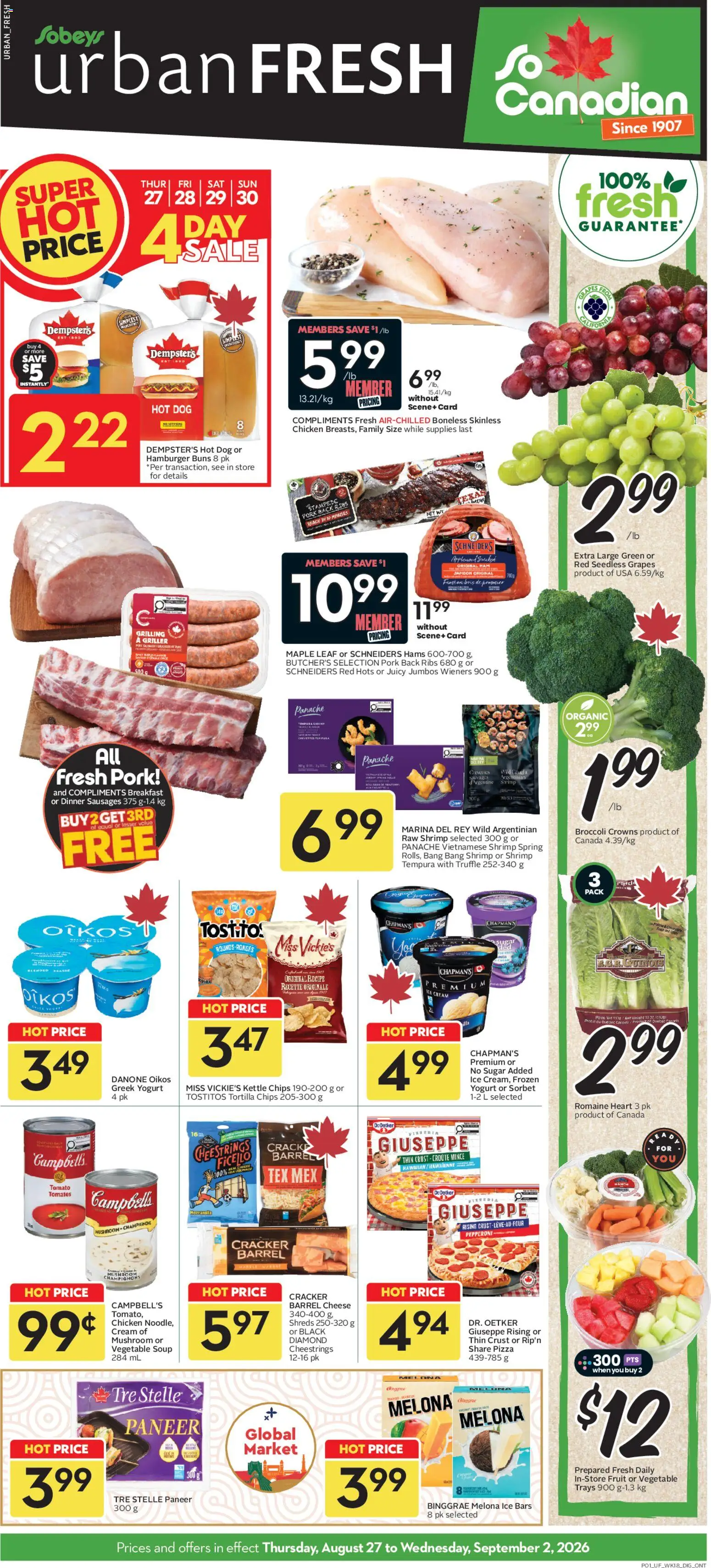 Sobeys flyer valid from Aug 27, 2026 | Page: 1