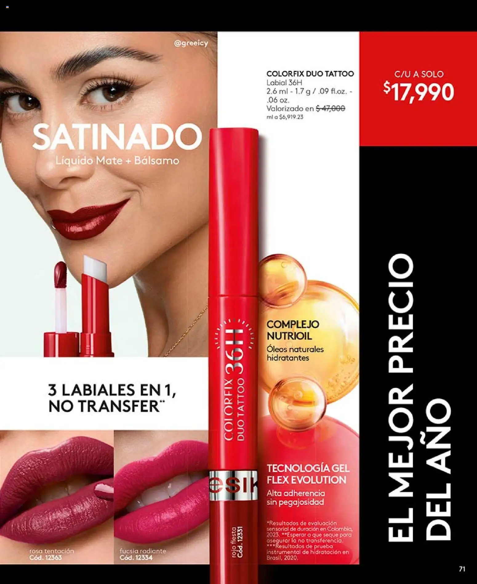 Ésika revista - valida desde el 15.05.2026 | Página: 71 | Productos: Bálsamo