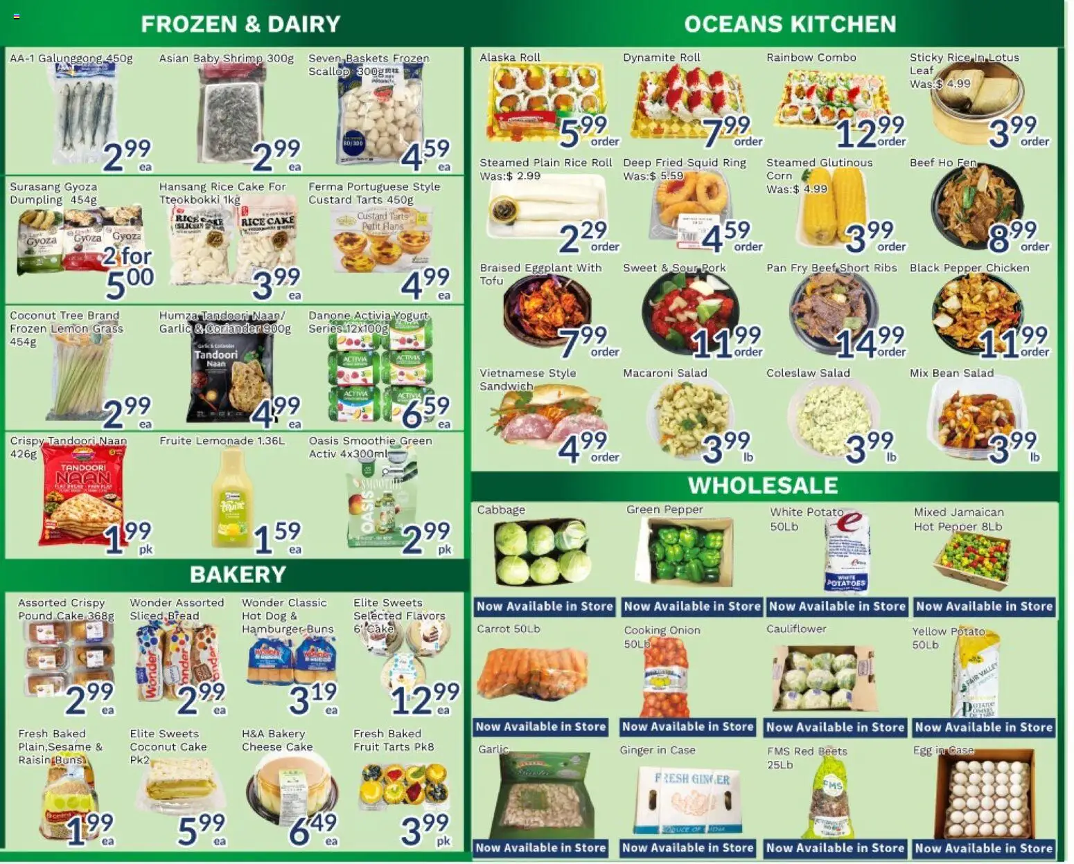 Oceans flyer valid from Aug 28, 2026 | Page: 2 | Products: Lemonade, Fruit, Pepper, Pork